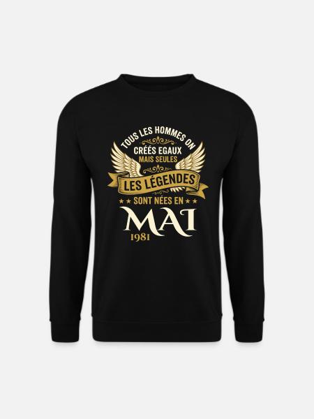 Anniversaire Mai 1981 - Sweat-shirt Unisexe - noir