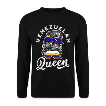 Venezuela Flag Pride & Home Venezuela - Unisex Sweatshirt - black - Front - Alina (178cm) & Michal (187cm)