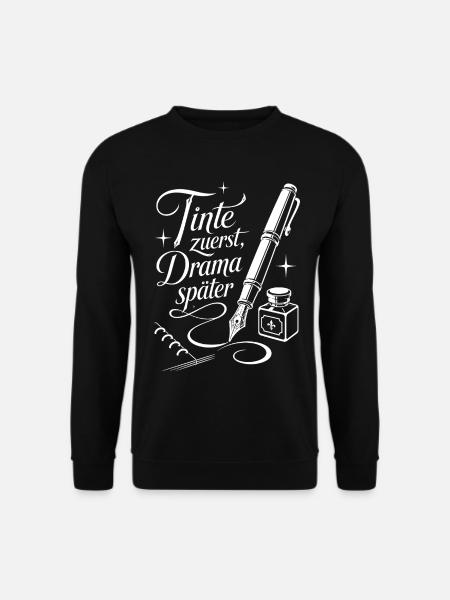 Tintenliebe für Schreibnerds - Unisex Pullover - Schwarz
