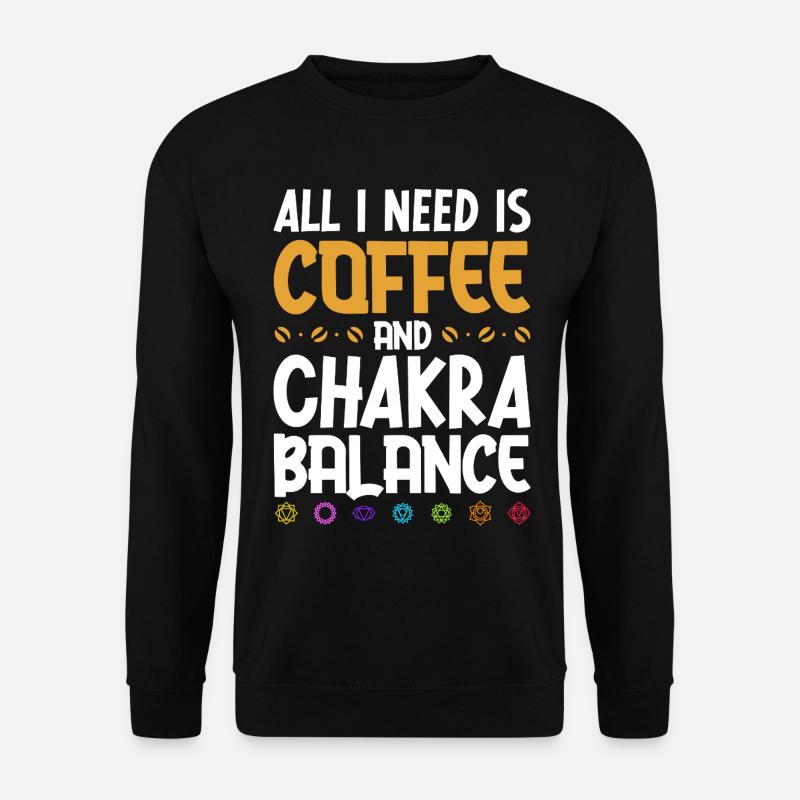 Coffee and energy flow - Unisex Sweatshirt - black