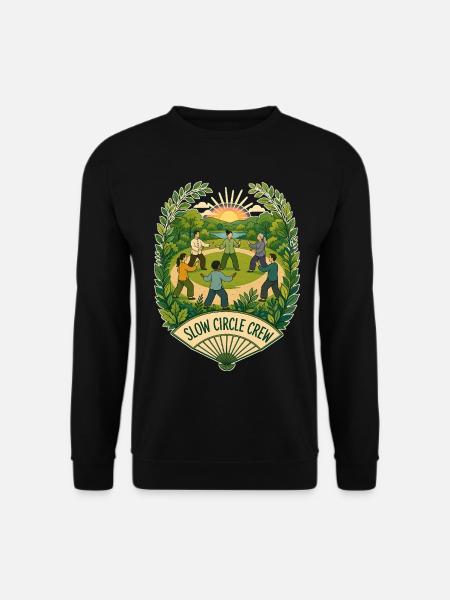 SLOW CIRCLE CREW Clouds - Unisex Sweatshirt - black