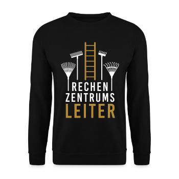 Rechenzentrumsleiter Computer EDV PC IT Nerd - Unisex Pullover - Schwarz - Vorne - Alina (178cm) & Michal (187cm)