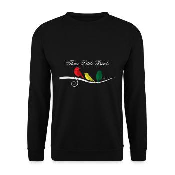 Three Little Birds Afrika Musik Reggae Rasta - Unisex Pullover - Schwarz - Vorne - Alina (178cm) & Michal (187cm)