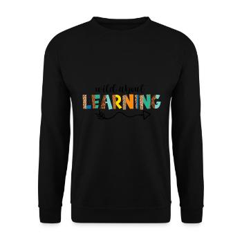 Wild About Learning Lehrer Schule Pre-K Tier - Unisex Pullover - Schwarz - Vorne - Alina (178cm) & Michal (187cm)