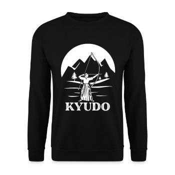 Kyudo - Unisex Pullover - Schwarz - Vorne - Alina (178cm) & Michal (187cm)