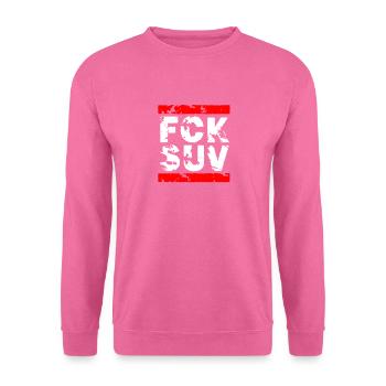 Fuck SUV Les vendredis de la protection du climat du FCK pour la future FFF - Sweat-shirt Unisexe - rose - Devant