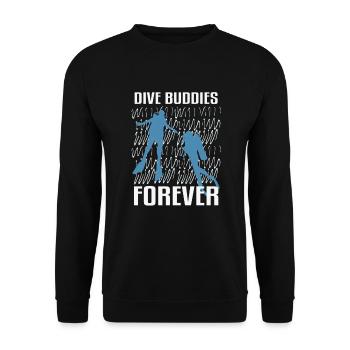 Plongeurs pour toujours, Plongeurs & plongée - Sweat-shirt Unisexe - noir - Devant - Alina (178cm) & Michal (187cm)