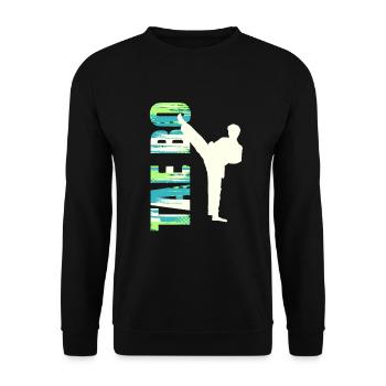 Tae Bo, sport de combat international - Sweat-shirt Unisexe - noir - Devant - Alina (178cm) & Michal (187cm)