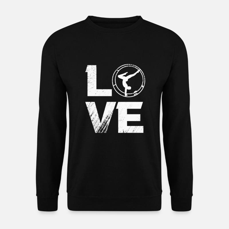 Ich liebe Rhönrad, Rhönradturnerin - Unisex Pullover - Schwarz