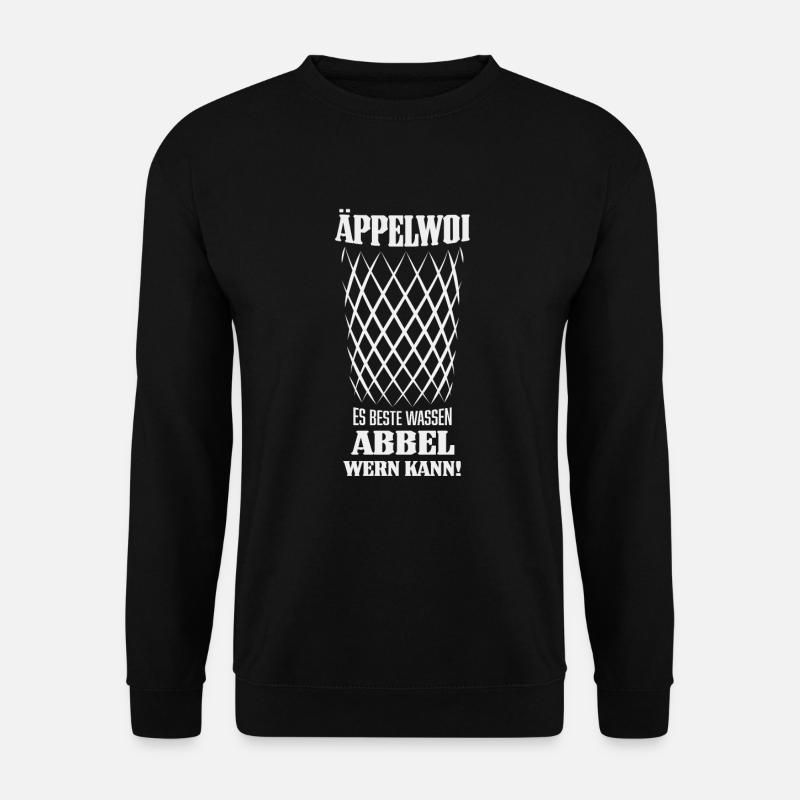 Hessischer Äppler, Apfelwein - Unisex Pullover - Schwarz