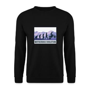 Motocross Evolution - Unisex Pullover - Schwarz - Vorne - Alina (178cm) & Michal (187cm)