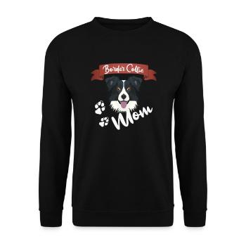 Border Collie Maman, maman chien - Sweat-shirt Unisexe - noir - Devant - Alina (178cm) & Michal (187cm)