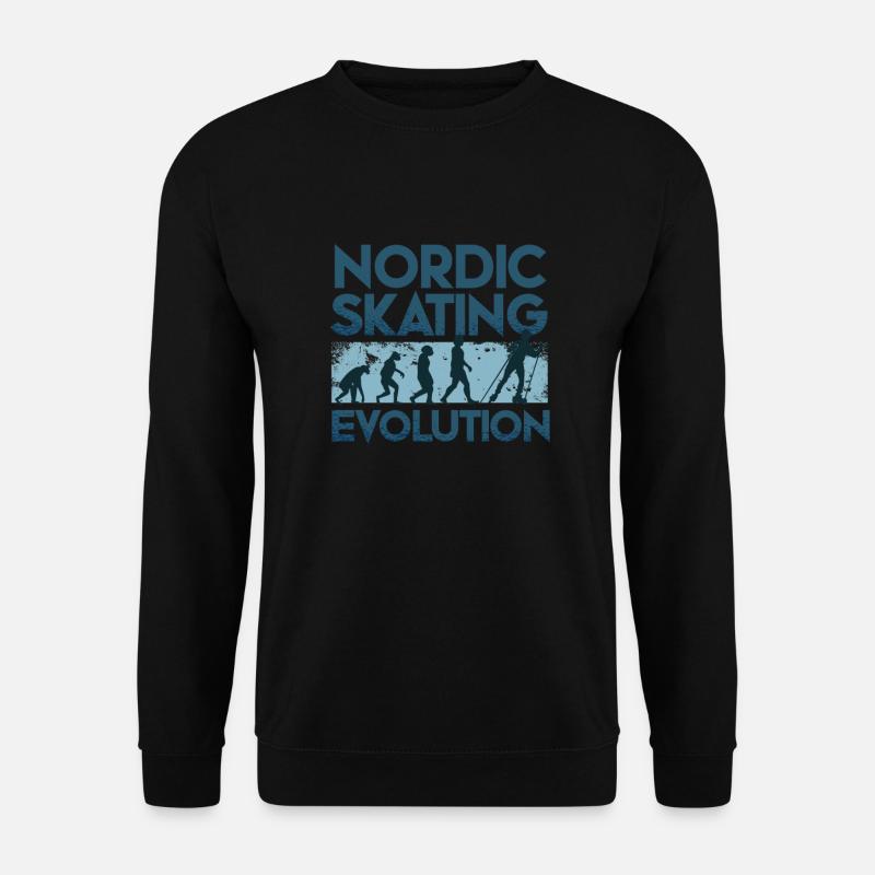 Evolution nordique du patinage - Sweat-shirt Unisexe - noir