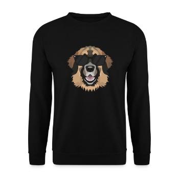 Mon Leonberger est le plus cool - Sweat-shirt Unisexe - noir - Devant - Alina (178cm) & Michal (187cm)
