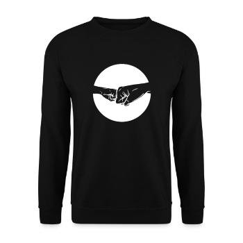 Family - Children - Father and son - Grandpa and grandson - Unisex Sweatshirt - black - Front - Alina (178cm) & Michal (187cm)
