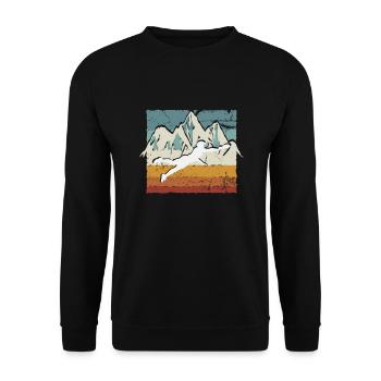 Ultimate Frisbee, wonderful nature - Unisex Sweatshirt - black - Front - Alina (178cm) & Michal (187cm)