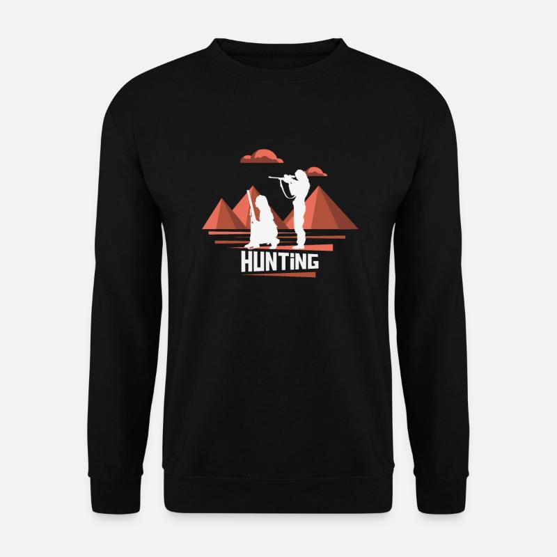 Hunter, wonderful nature - Unisex Sweatshirt - black