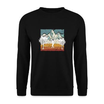 Slackline, Balance Sport - Unisex Pullover - Schwarz - Vorne - Alina (178cm) & Michal (187cm)