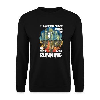 Marathon du Chaos, Trail Running - Sweat-shirt Unisexe - noir - Devant - Alina (178cm) & Michal (187cm)