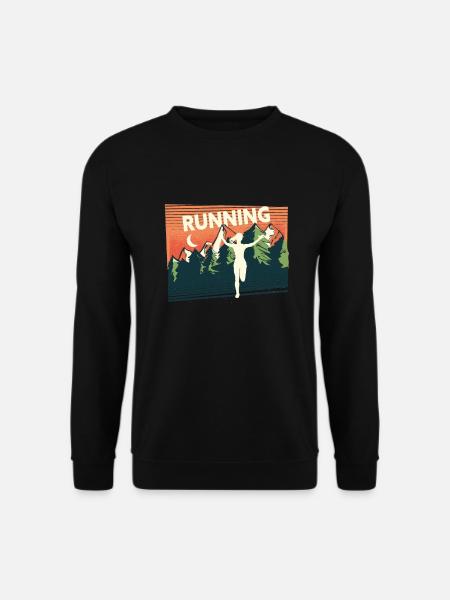 Marathon, Trailrunning Läuferin - Unisex Pullover - Schwarz