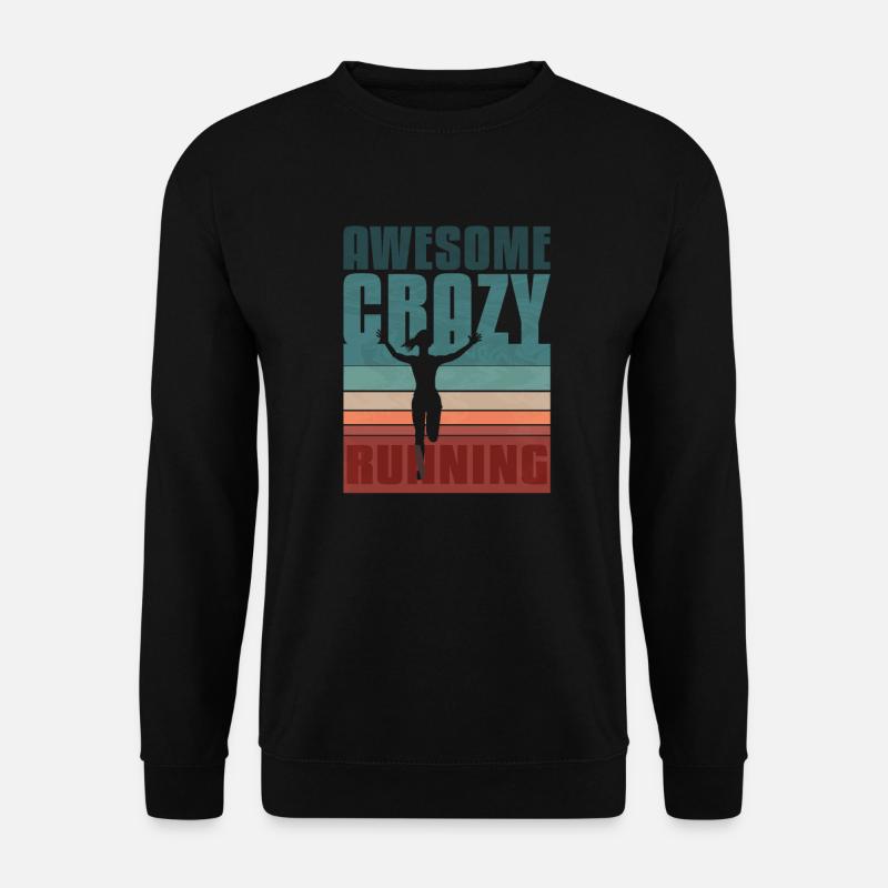 Retro Marathon, Trailrunning - Unisex Pullover - Schwarz