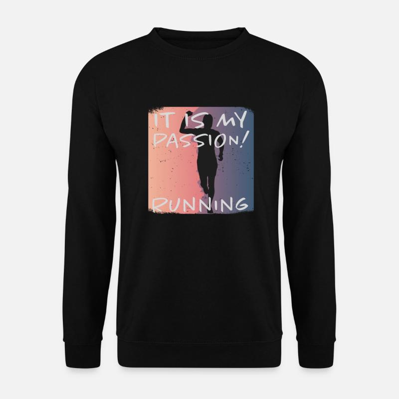Grunge Marathon, Trailrunning - Unisex Pullover - Schwarz