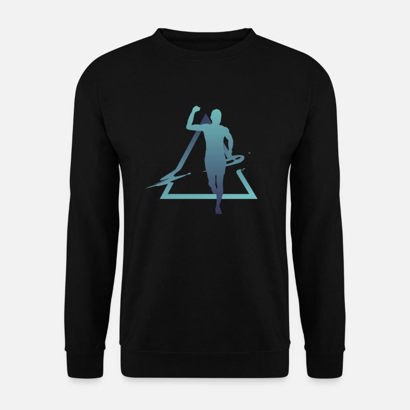 Geometrie Marathon, Trailrunning - Unisex Pullover - Schwarz