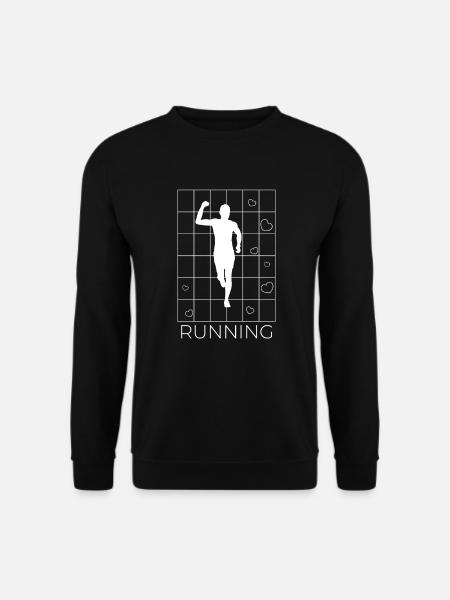 Geometrie Marathon, Trailrunning - Unisex Pullover - Schwarz