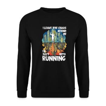 Marathon du Chaos, Trail Running - Sweat-shirt Unisexe - noir - Devant - Alina (178cm) & Michal (187cm)