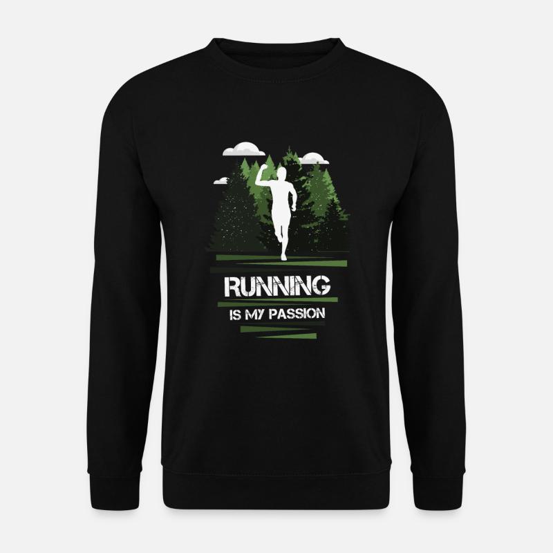 Marathon, Trailrunning Passion - Unisex Pullover - Schwarz
