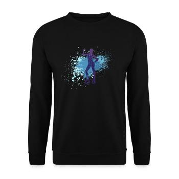 Splash Jump Chaussures Fitness - Sweat-shirt Unisexe - noir - Devant - Alina (178cm) & Michal (187cm)