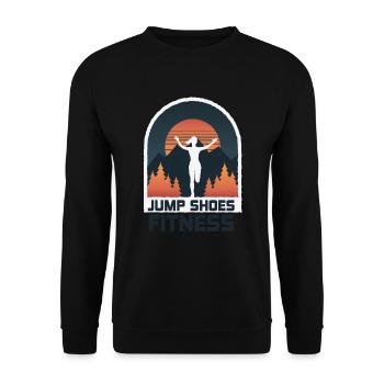 Jump Shoes Fitness Fitness Frau - Unisex Pullover - Schwarz - Vorne - Alina (178cm) & Michal (187cm)
