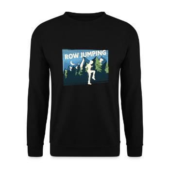 Rope Jumping Rope Jumping Woman - Unisex Sweatshirt - black - Front - Alina (178cm) & Michal (187cm)