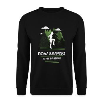 Passion pour le saut à la corde - Sweat-shirt Unisexe - noir - Devant - Alina (178cm) & Michal (187cm)