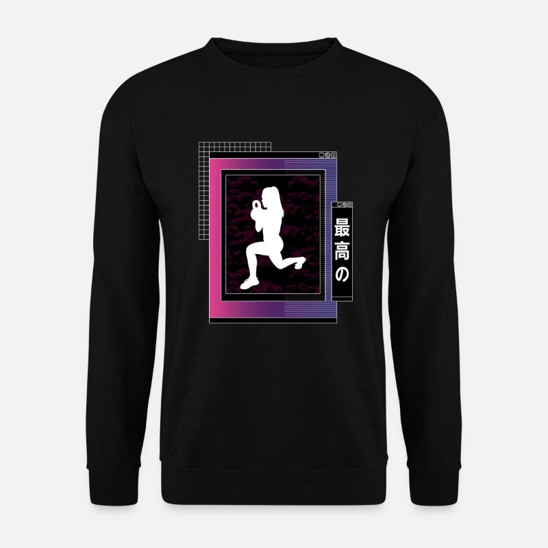 Vaporwave Metaverse HIIT - Unisex Pullover - Schwarz