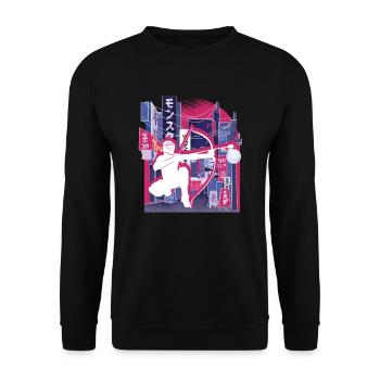 Arrowtag de la ville asiatique - Sweat-shirt Unisexe - noir - Devant - Alina (178cm) & Michal (187cm)