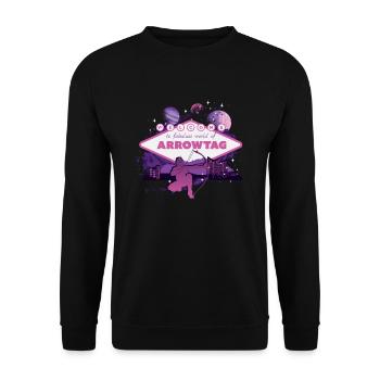 Fabuleux monde d’Arrowtag - Sweat-shirt Unisexe - noir - Devant - Alina (178cm) & Michal (187cm)