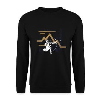 Arrowtag Tir à l’arc - Sweat-shirt Unisexe - noir - Devant - Alina (178cm) & Michal (187cm)
