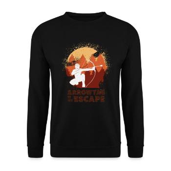 Arrowtag, Tir à l’arc - Sweat-shirt Unisexe - noir - Devant - Alina (178cm) & Michal (187cm)