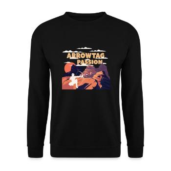 Arrowtag Passion - Unisex Pullover - Schwarz - Vorne - Alina (178cm) & Michal (187cm)