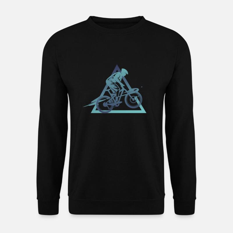 Geometrie Downhill - Unisex Pullover - Schwarz