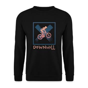Grunge Descente - Sweat-shirt Unisexe - noir - Devant - Alina (178cm) & Michal (187cm)