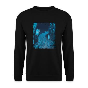 Asian City Downhill - Unisex Sweatshirt - black - Front - Alina (178cm) & Michal (187cm)