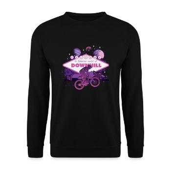 Fabulous world of downhill - Unisex Sweatshirt - black - Front - Alina (178cm) & Michal (187cm)