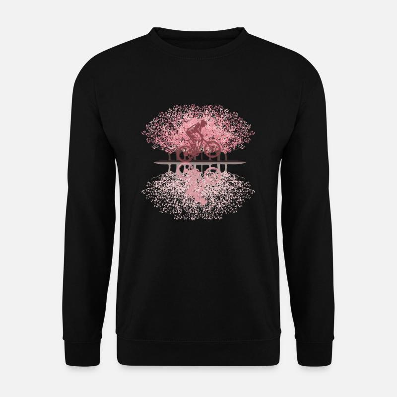 Japanische Kirschblüte Downhill - Unisex Pullover - Schwarz