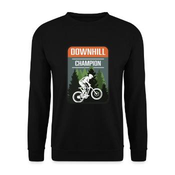 Champion de descente - Sweat-shirt Unisexe - noir - Devant - Alina (178cm) & Michal (187cm)