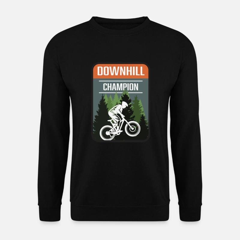 Downhill Champion - Unisex Pullover - Schwarz