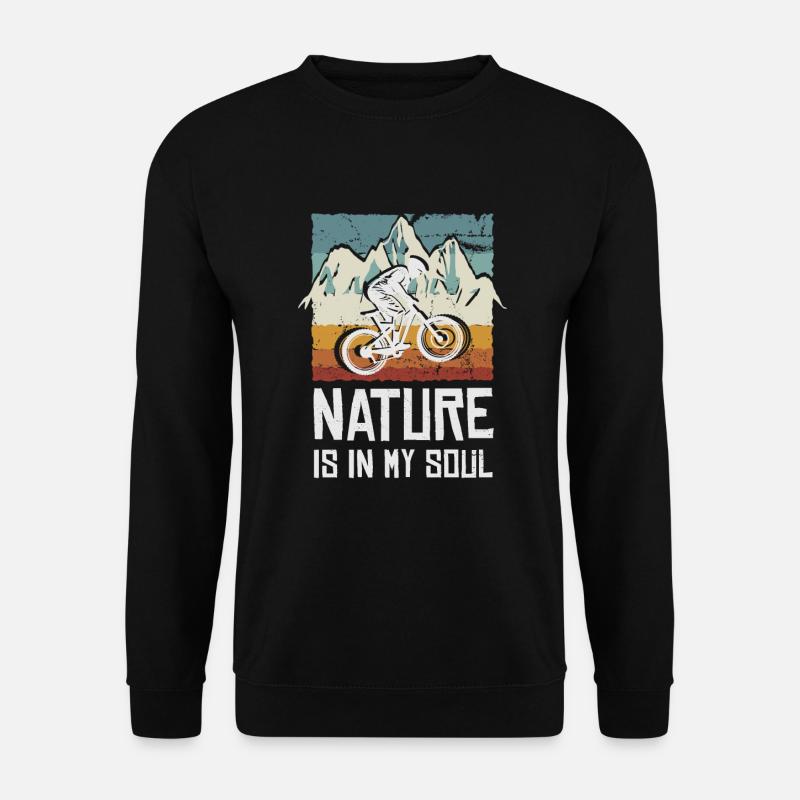Downhill, Mountainbike - Unisex Pullover - Schwarz
