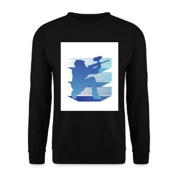 Geometry Paintball - Unisex Sweatshirt - black - Front - Alina (178cm) & Michal (187cm)