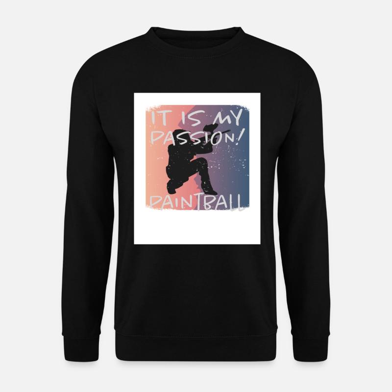 Grunge Paintball - Unisex Pullover - Schwarz